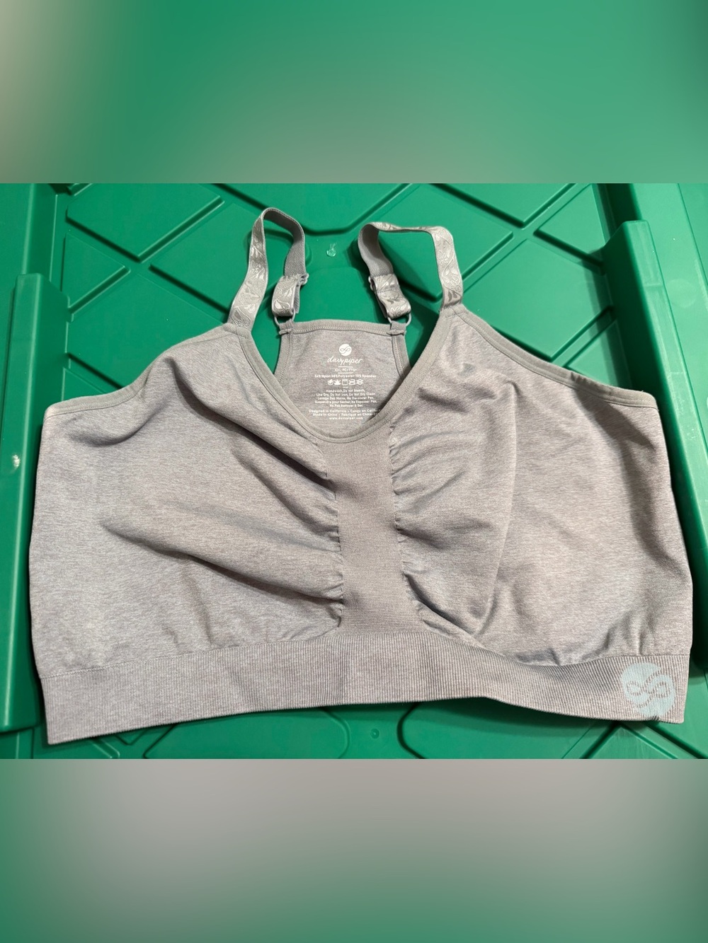 Davy Piper Gray Seamless bra. XXL